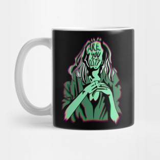 Are You Lost? Dreamcore in Moss Green Mug